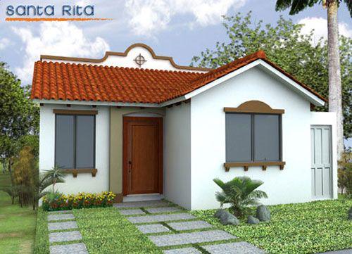 Casas pequeñas con techo de teja