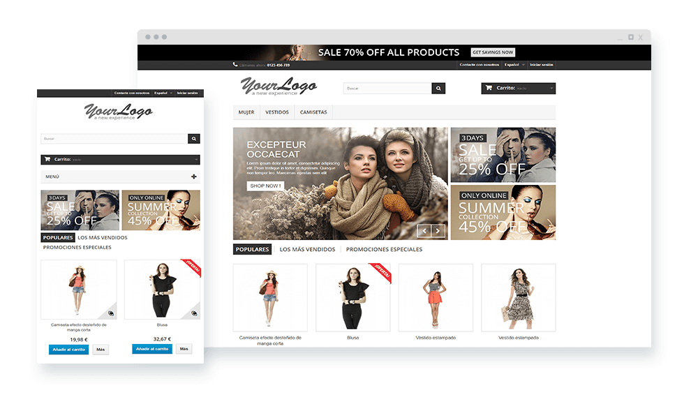 ejemplo de tienda online