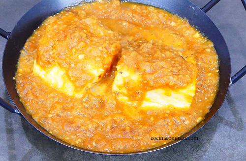 bacalao con tomate frito