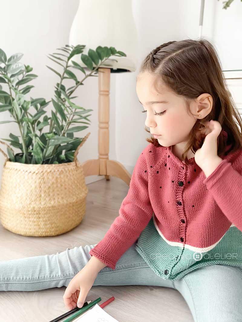 Como tejer la rebeca de punto SANDÍA - Patrón y Tutorial- Puesta 2