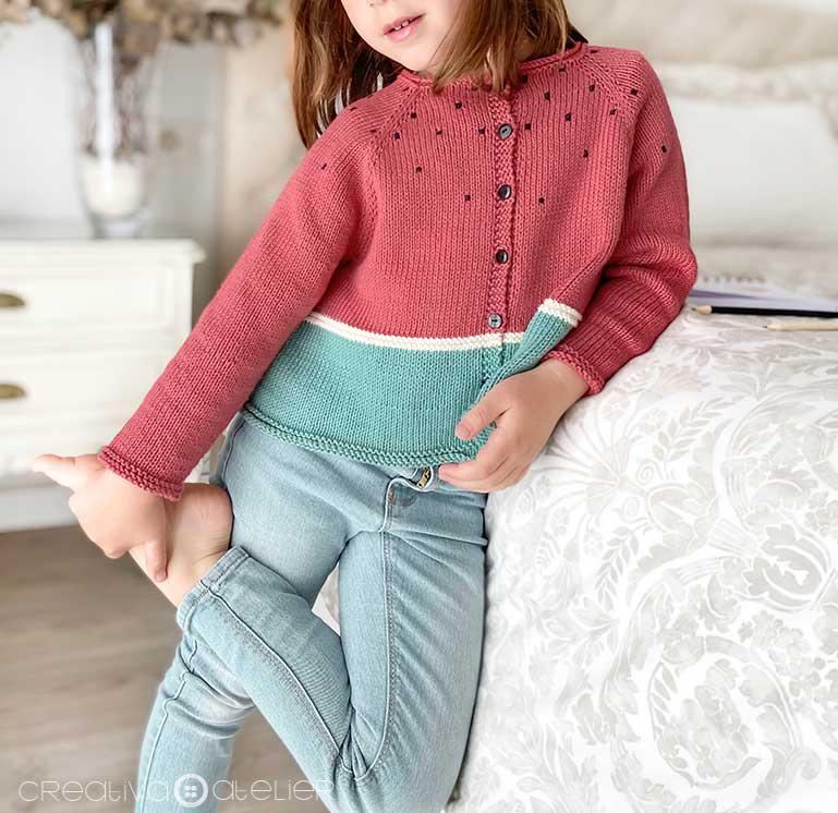 Como tejer la rebeca de punto SANDÍA - Patrón y Tutorial- Puesta 3