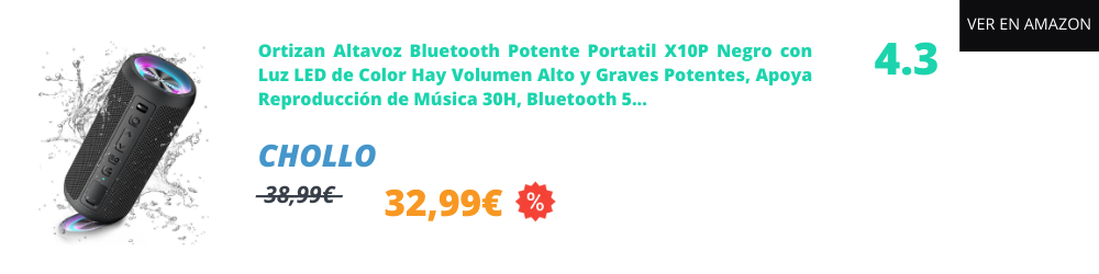 Altavoz potente para móvil