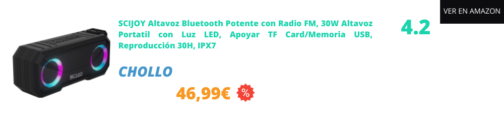 Altavoz potente para móvil