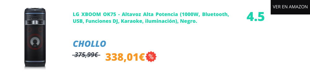 Altavoz bluetooth potente 1000w