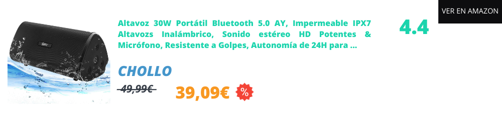 Altavoz bluetooth potente