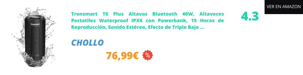Altavoz bluetooth potente