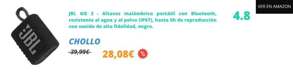 Altavoz bluetooth potente JBL