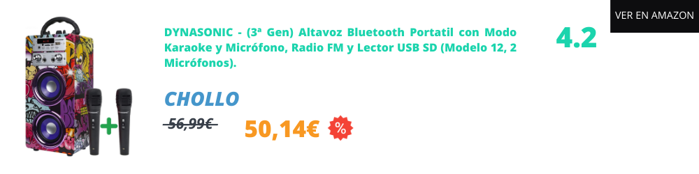Altavoz bluetooth potente con micrófono