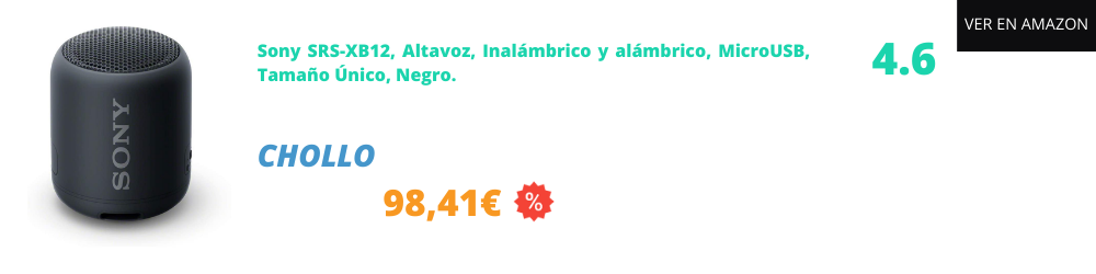 Altavoz bluetooth potente Sony