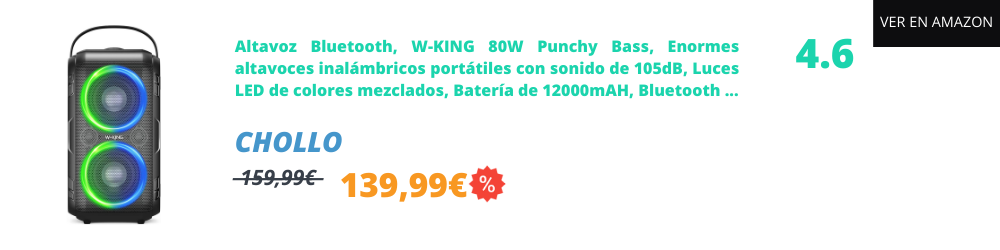 Altavoces bluetooth potentes para fiestas