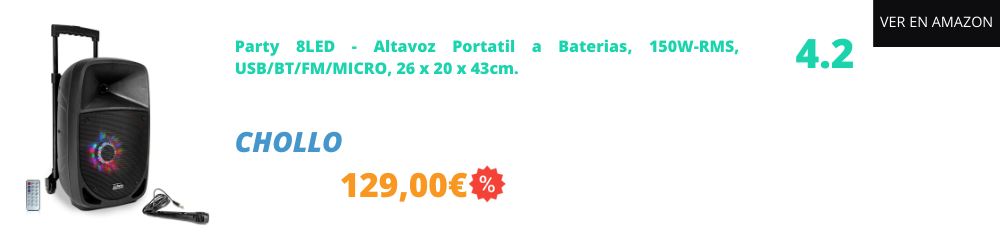Altavoces bluetooth potentes para fiestas