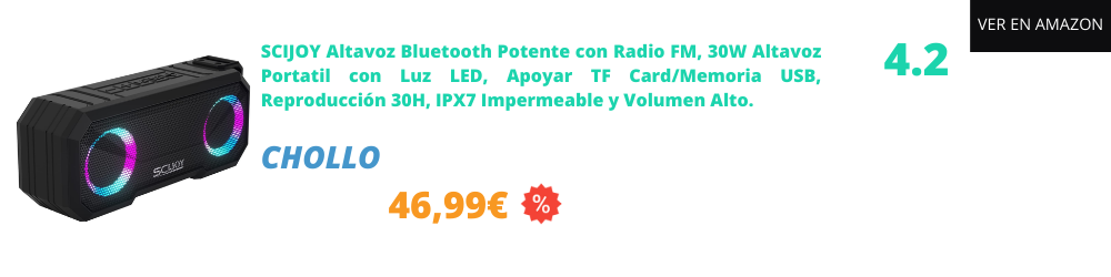 Altavoces bluetooth potentes para exterior