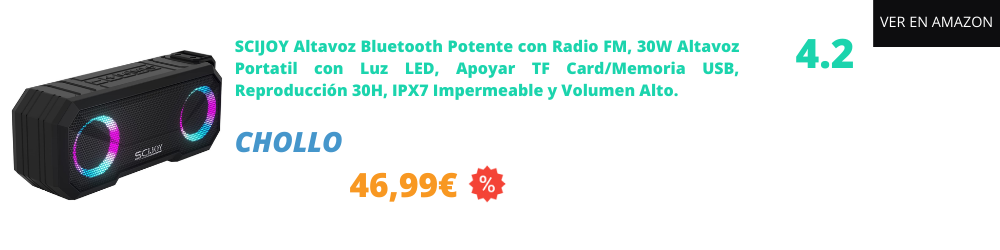 Altavoz bluetooth potente