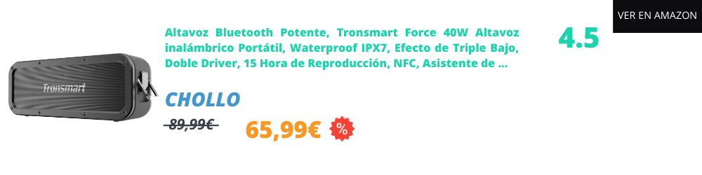 Altavoz bluetooth potente