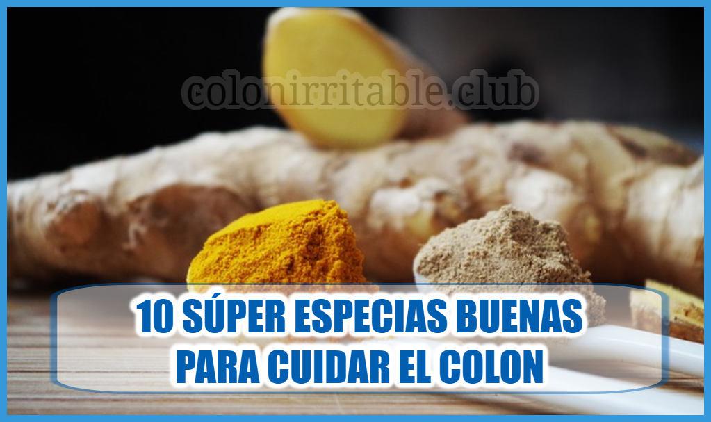 10 Super Especias buenas para cuidar el Colon