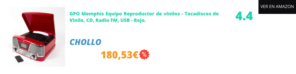 tocadiscos con altavoces externos