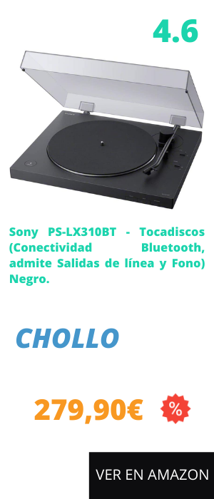 tocadiscos bluetooth sony ps-lx310bt negro
