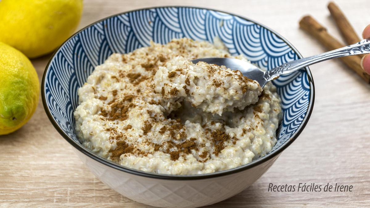 falso arroz con leche saludable y muy rapido