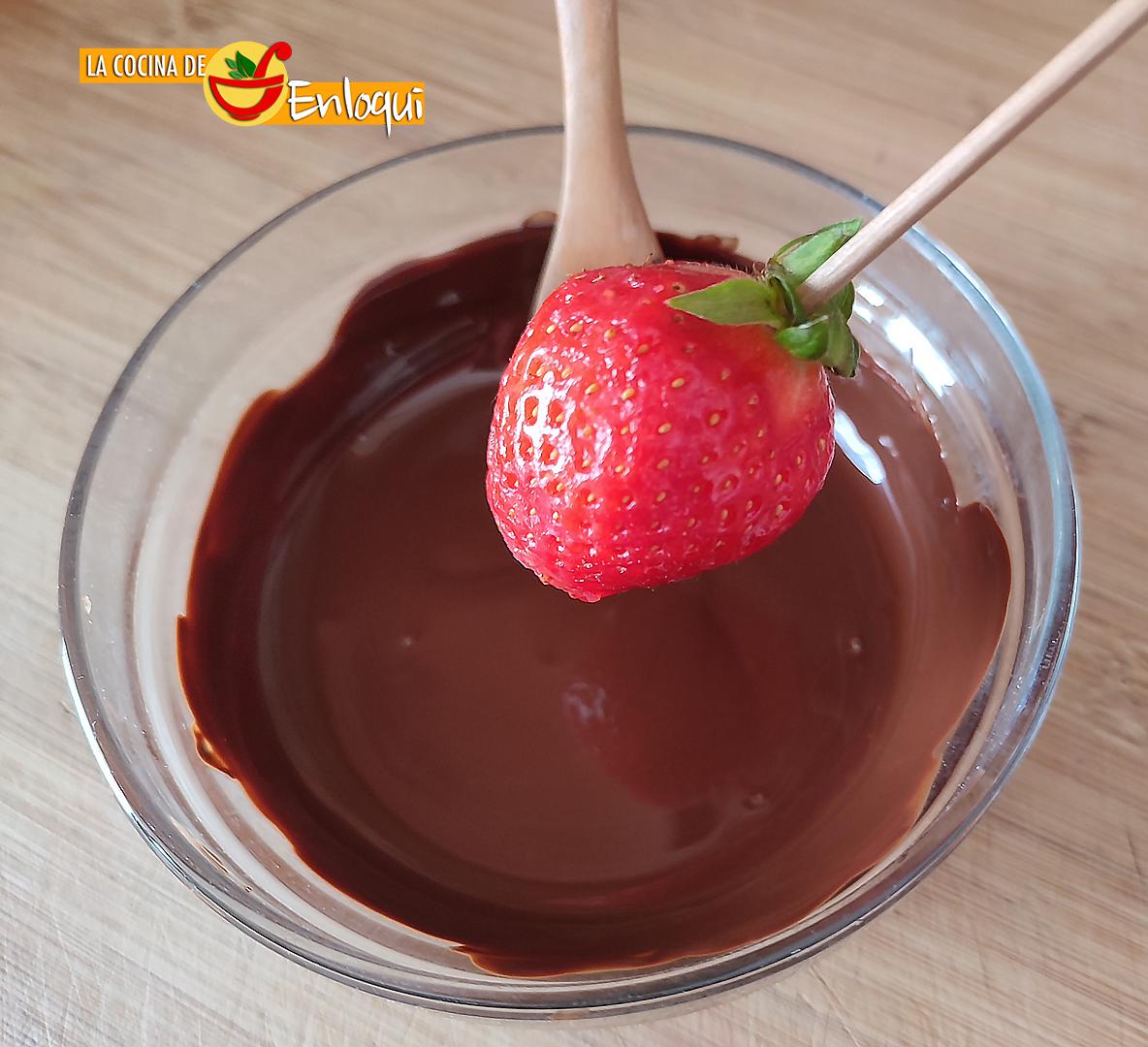Fresas con chocolate