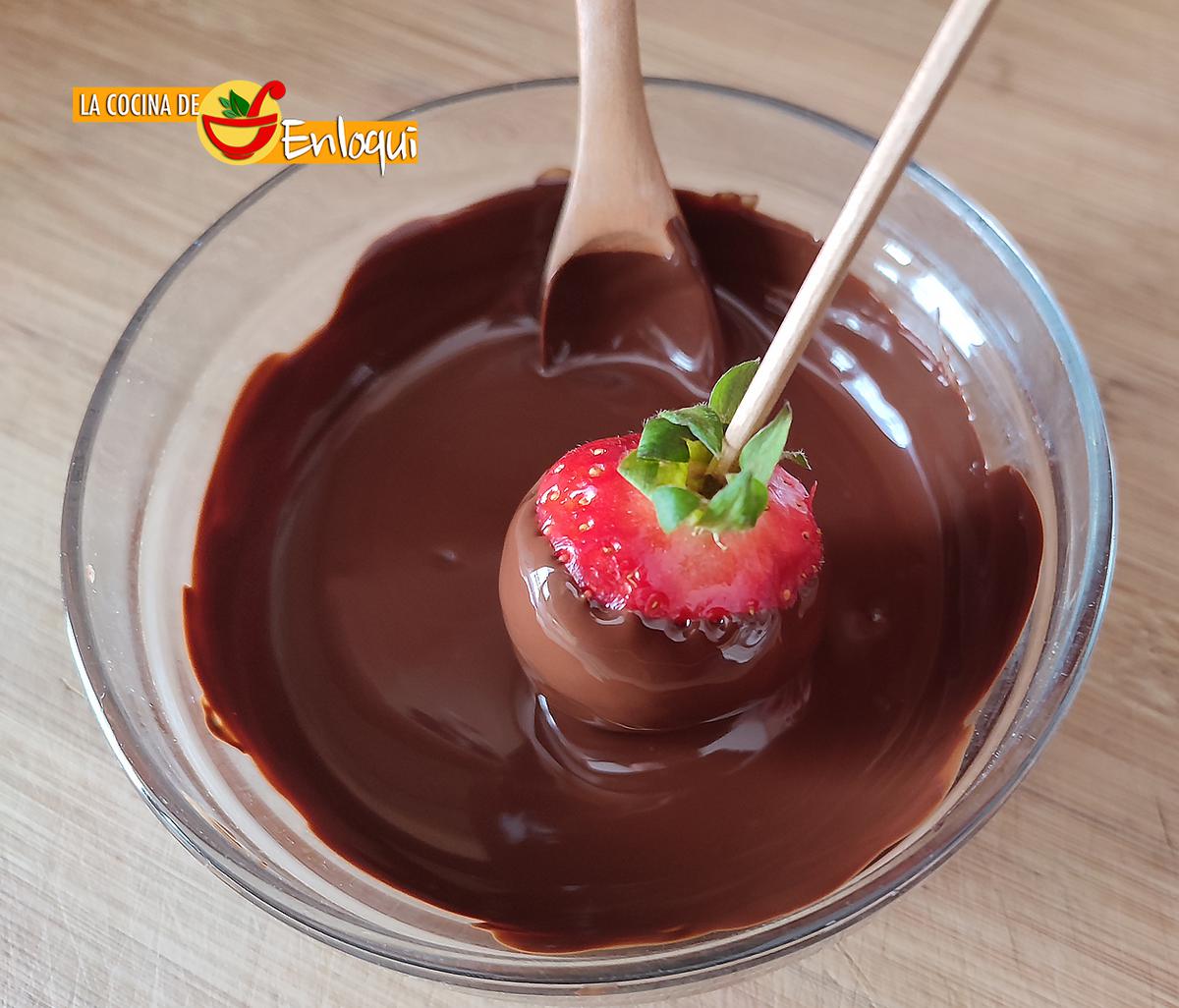 Fresas con chocolate