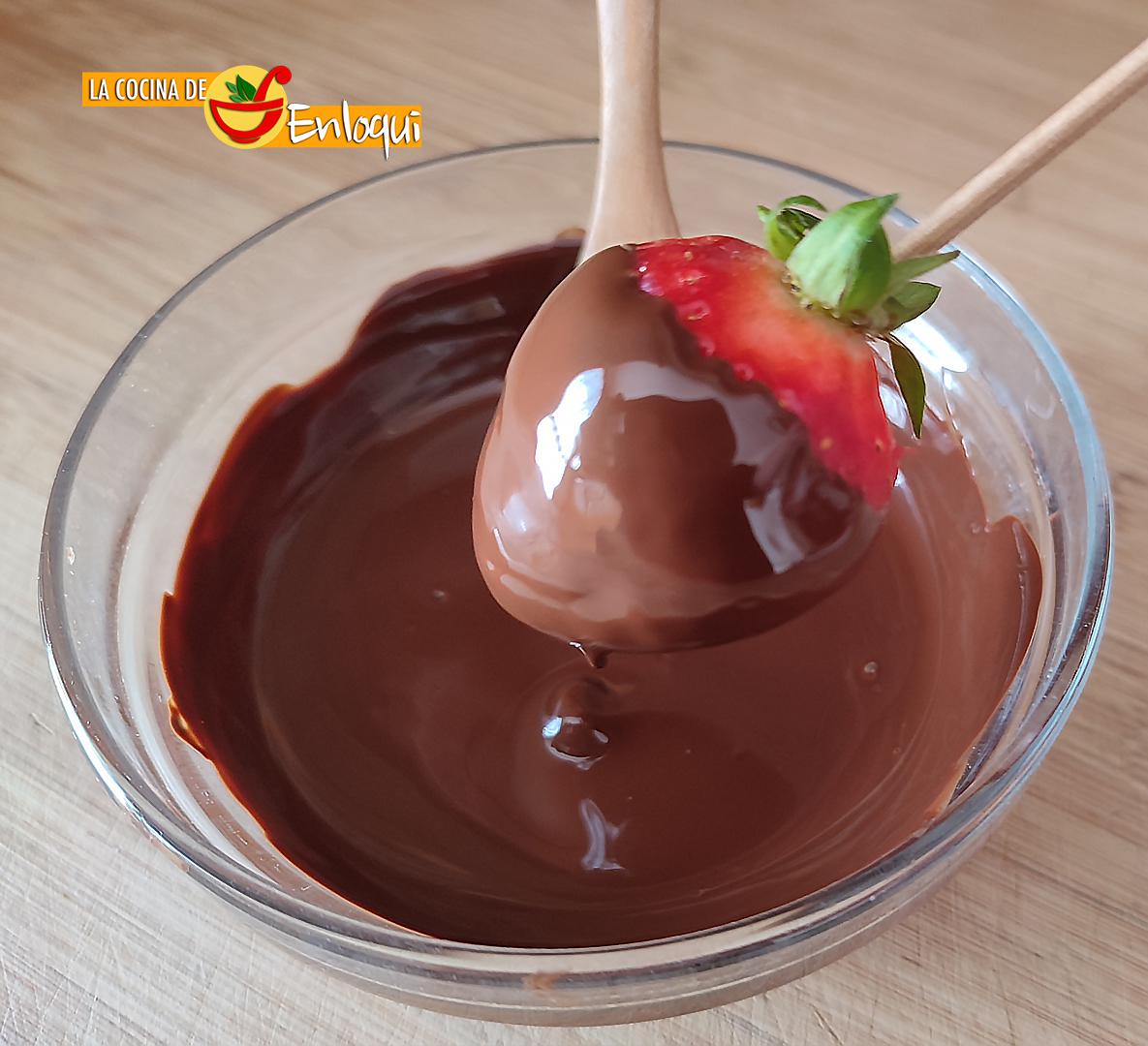 Fresas con chocolate