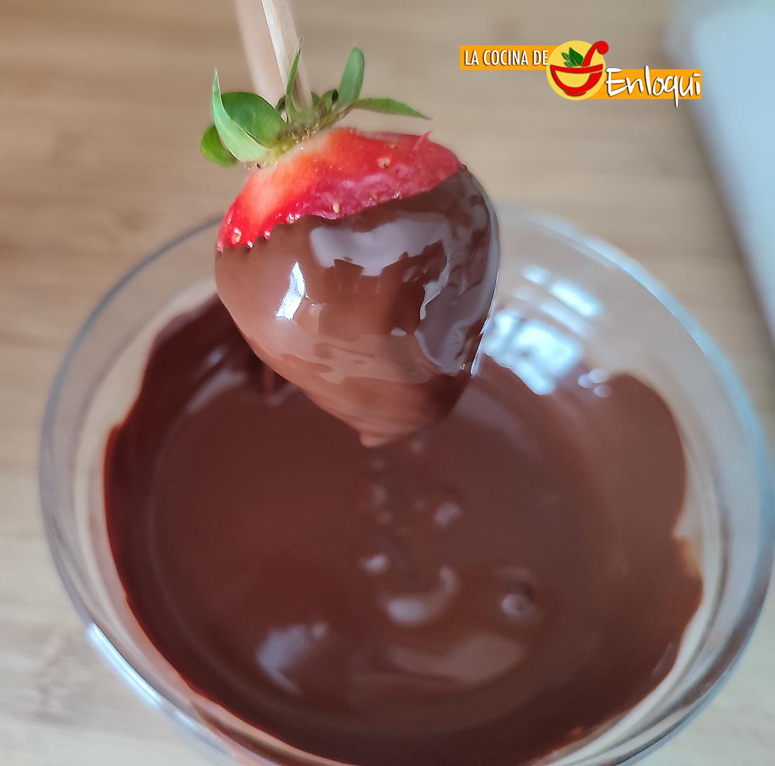Fresas con chocolate