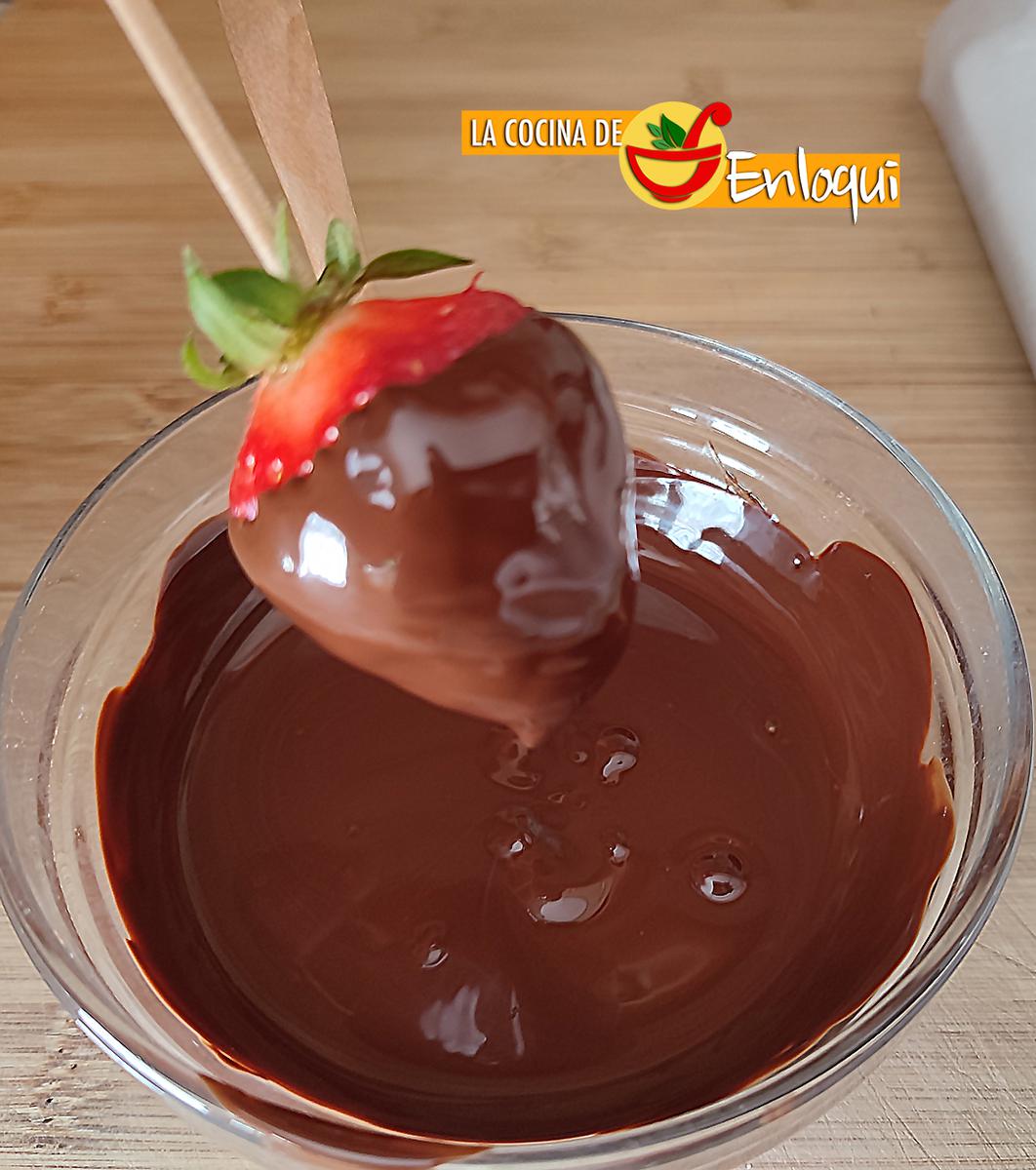 Fresas con chocolate
