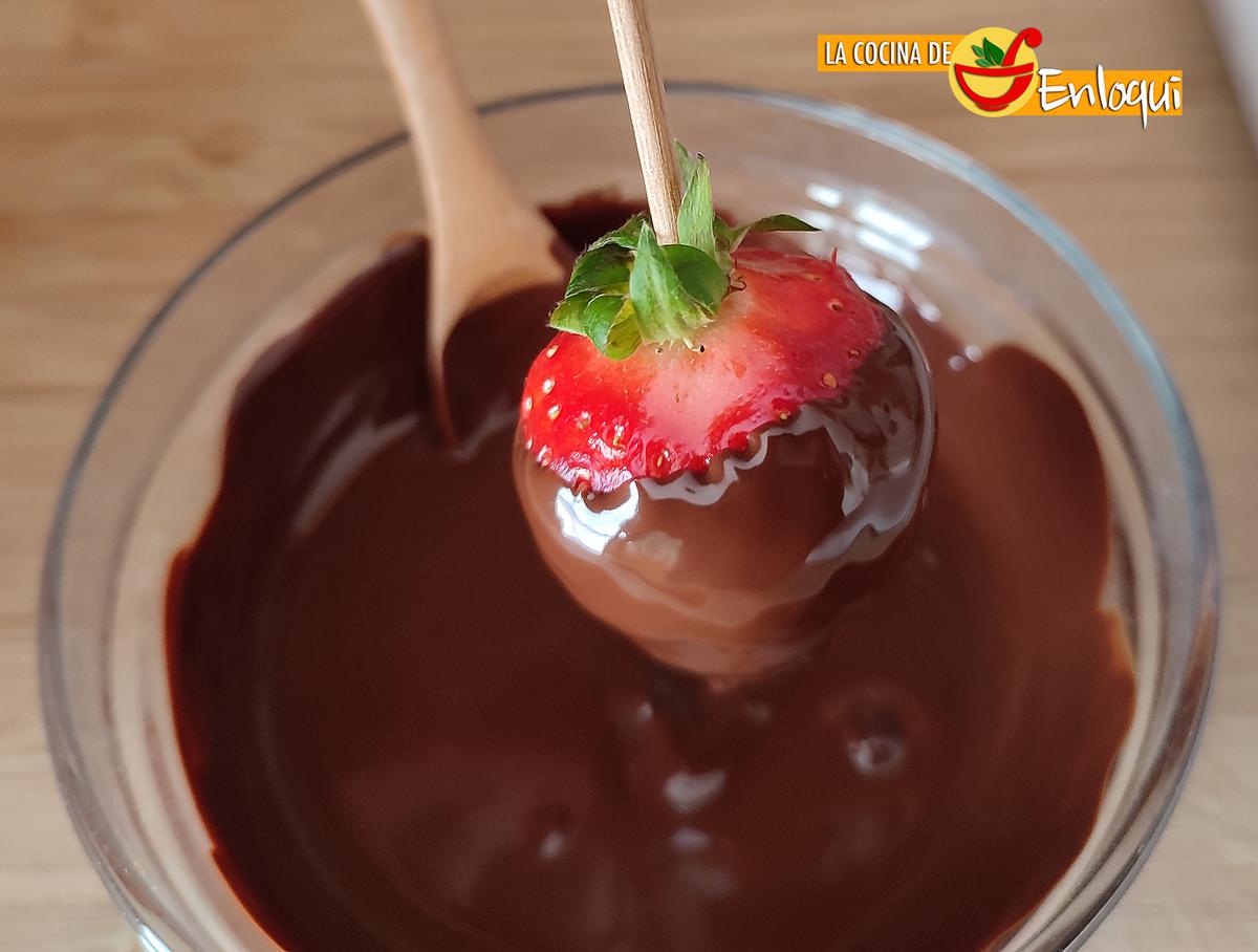 Fresas con chocolate