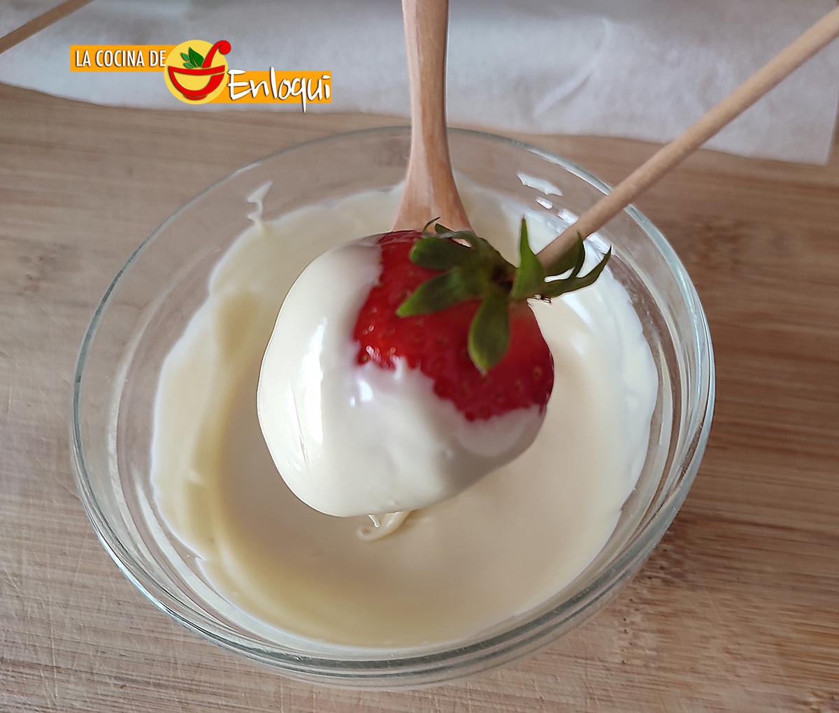 Fresas con chocolate