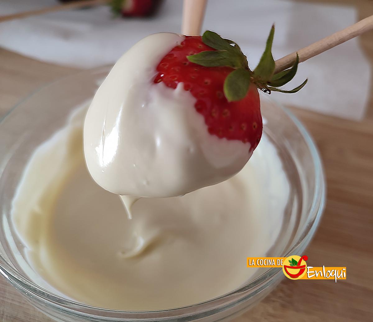 Fresas con chocolate