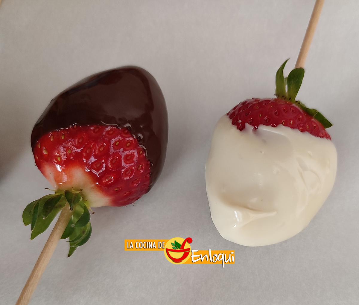 Fresas con chocolate