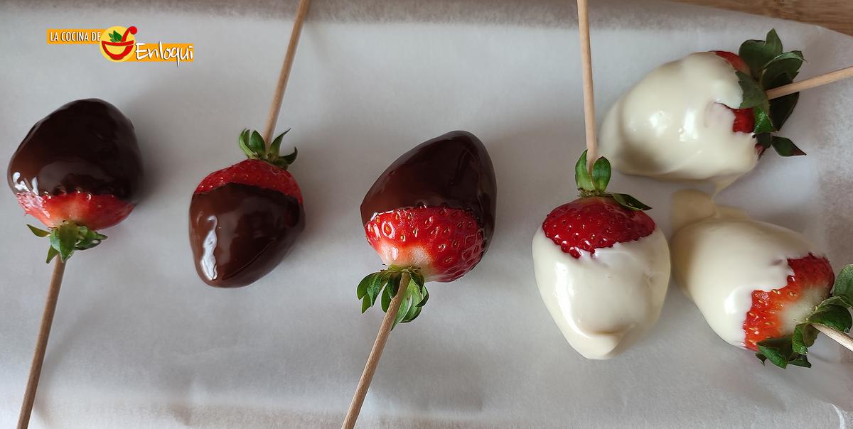 Fresas con chocolate