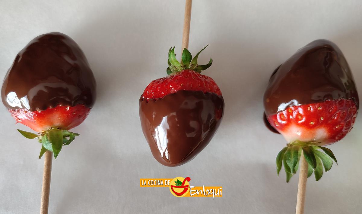Fresas con chocolate