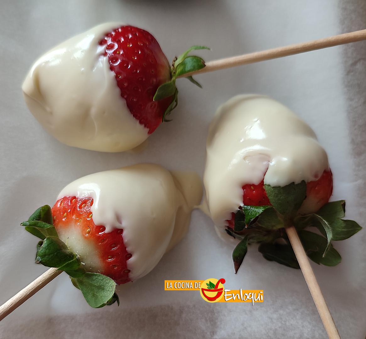 Fresas con chocolate