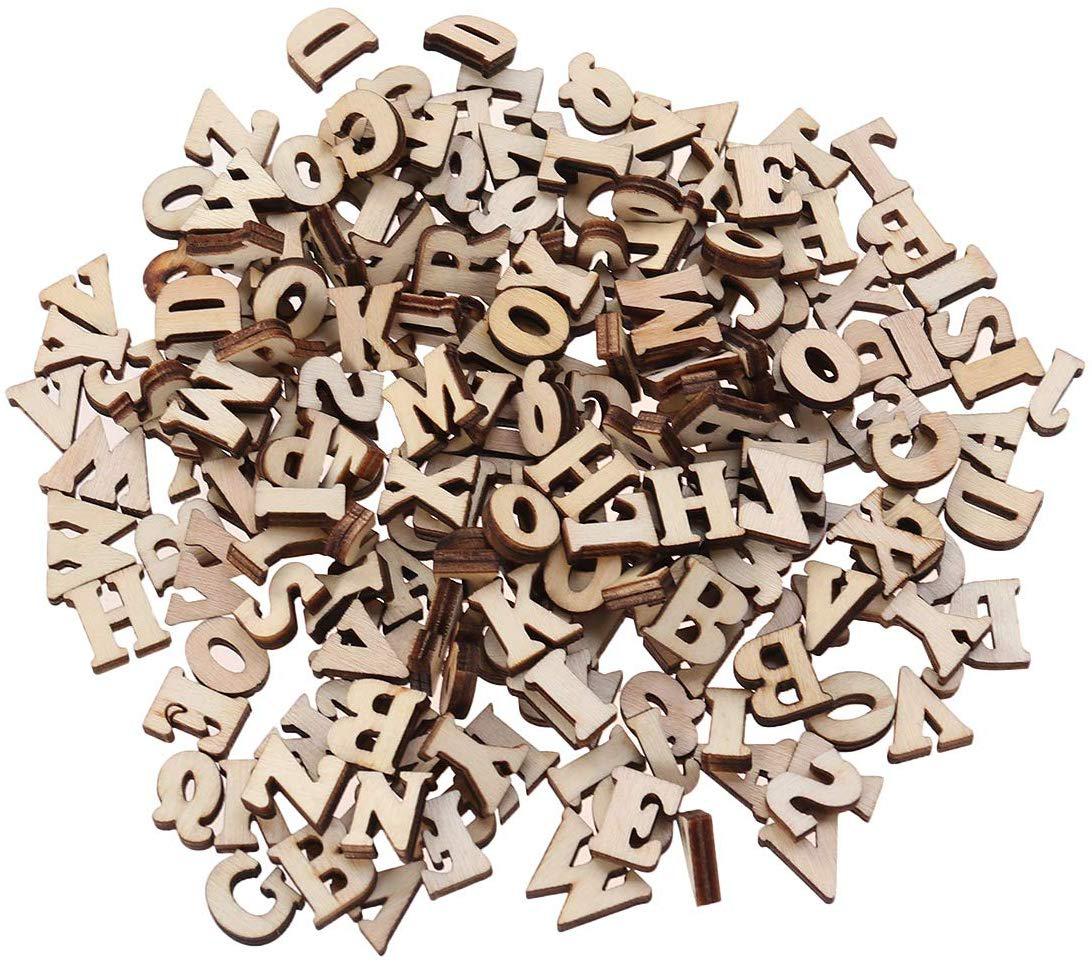 Letras alfabeto madera