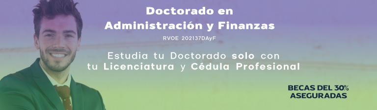 doctorado en administracion y finanzas en linea