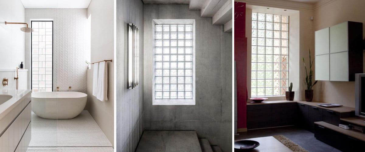 Ventanas de pavés en la fachada