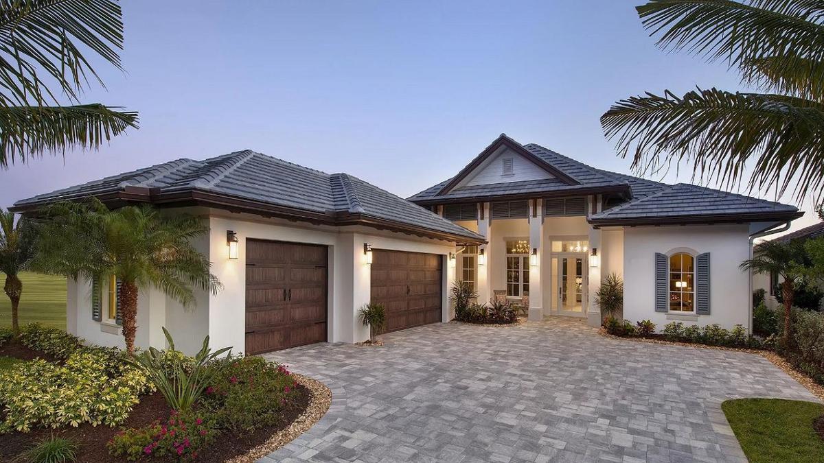 Casas con techos inclinados