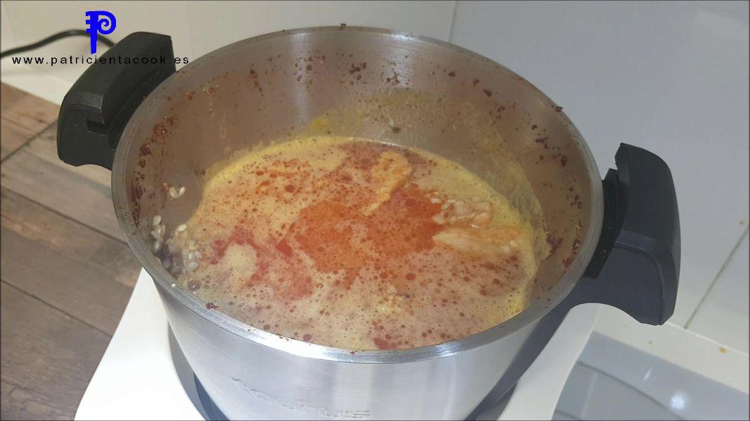 Arroz con Pollo y ñoras en robot de cocina Trending Cooking (1)