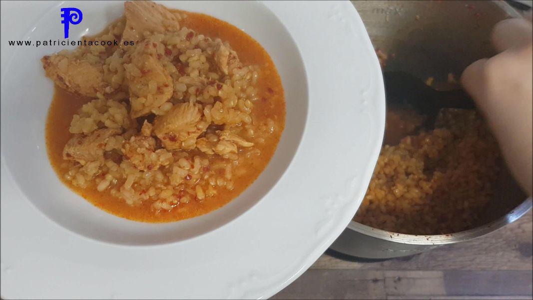 Arroz con Pollo y ñoras en robot de cocina Trending Cooking (1)
