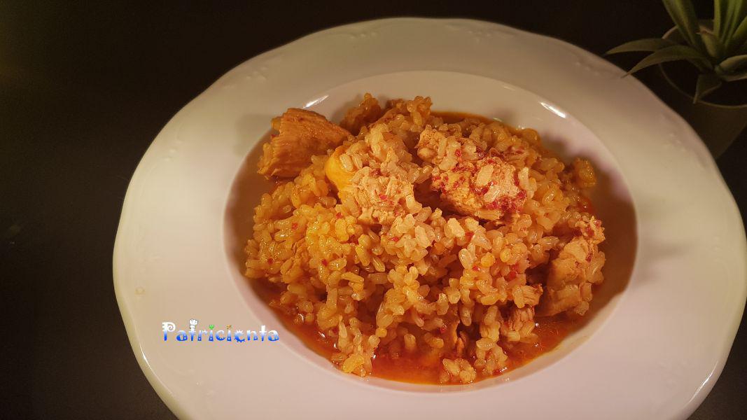 Arroz con Pollo y ñoras en robot de cocina Trending Cooking (1)