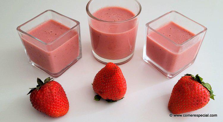 Receta mousse de fresa sin lactosa Comer especial