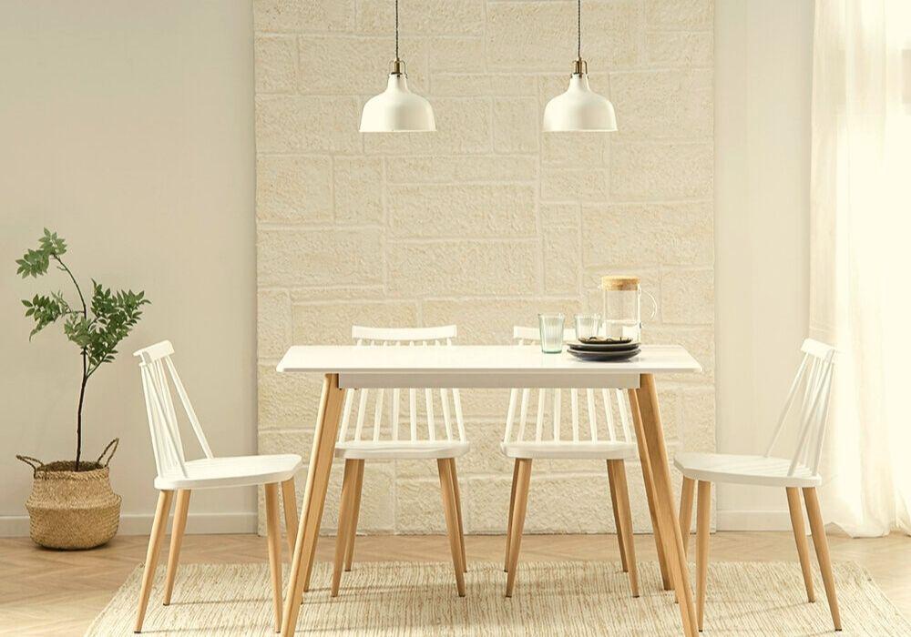 Mesas de cocina con cajón incorporado. 