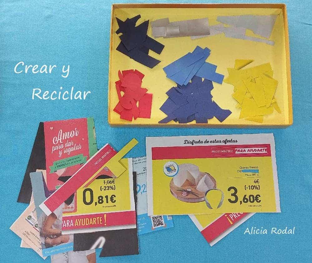 Ideas DIY Arte o Manualidades en cartón con Técnica Collage Nivel Medio