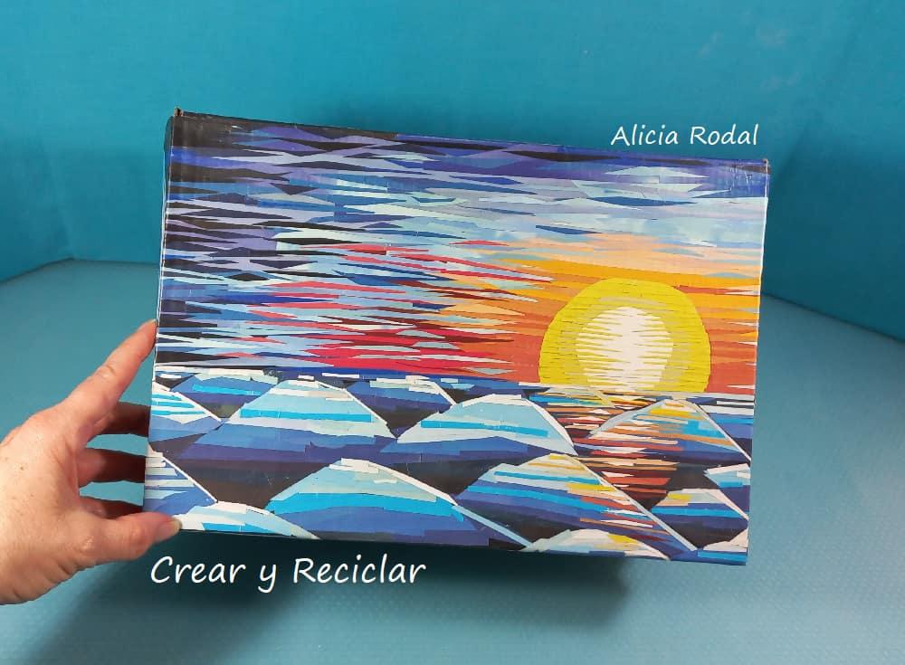 Ideas DIY Arte o Manualidades en cartón con Técnica Collage Nivel Medio