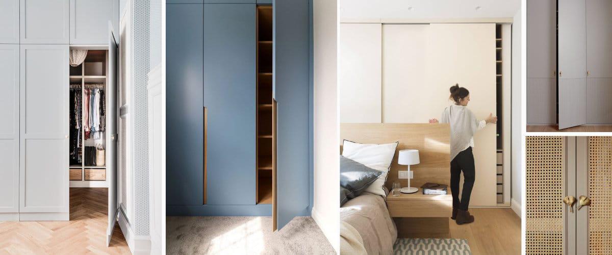 Diseño exterior: las puertas del armario empotrado