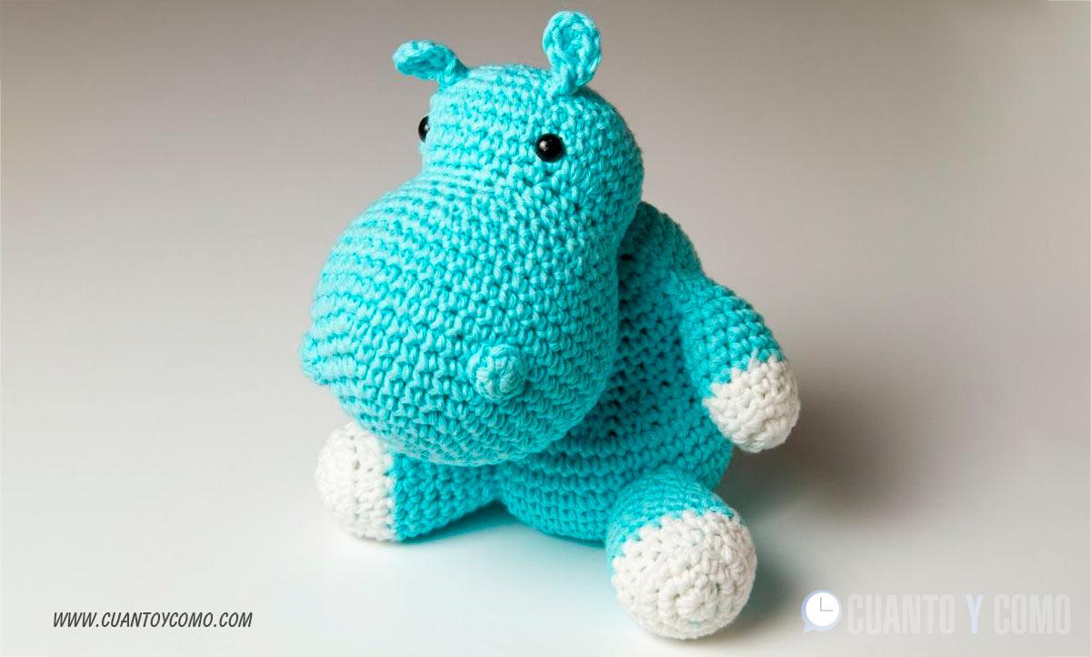 hipopotamo amigurumi