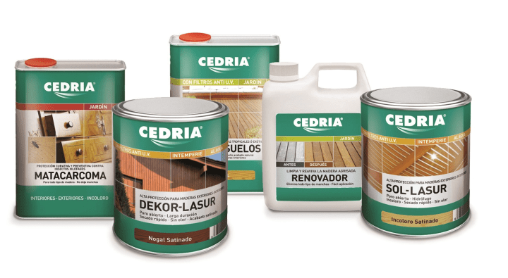 productos cedria para el mantenimiento de la madera exterior