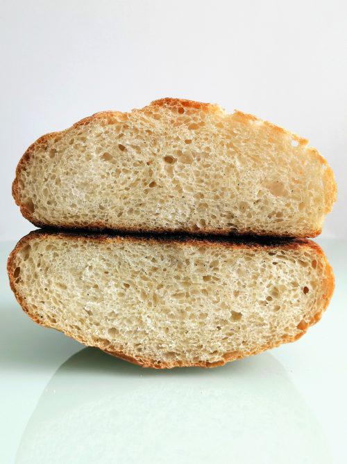 Pan de pueblo en casa - Hogaza de Pan por la mitad
