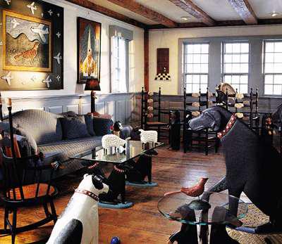 Salón de la casa de stephen huneck